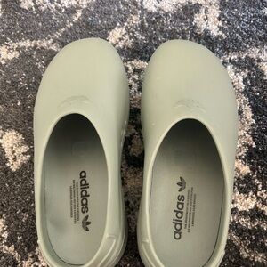 Adidas Sage Green Slip-On Shoes